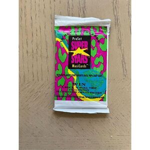 1991 ProSet SUPER STAR MUSIC Trading CARDS SEALED PACK 10 Pop Culture/Rap/Rock